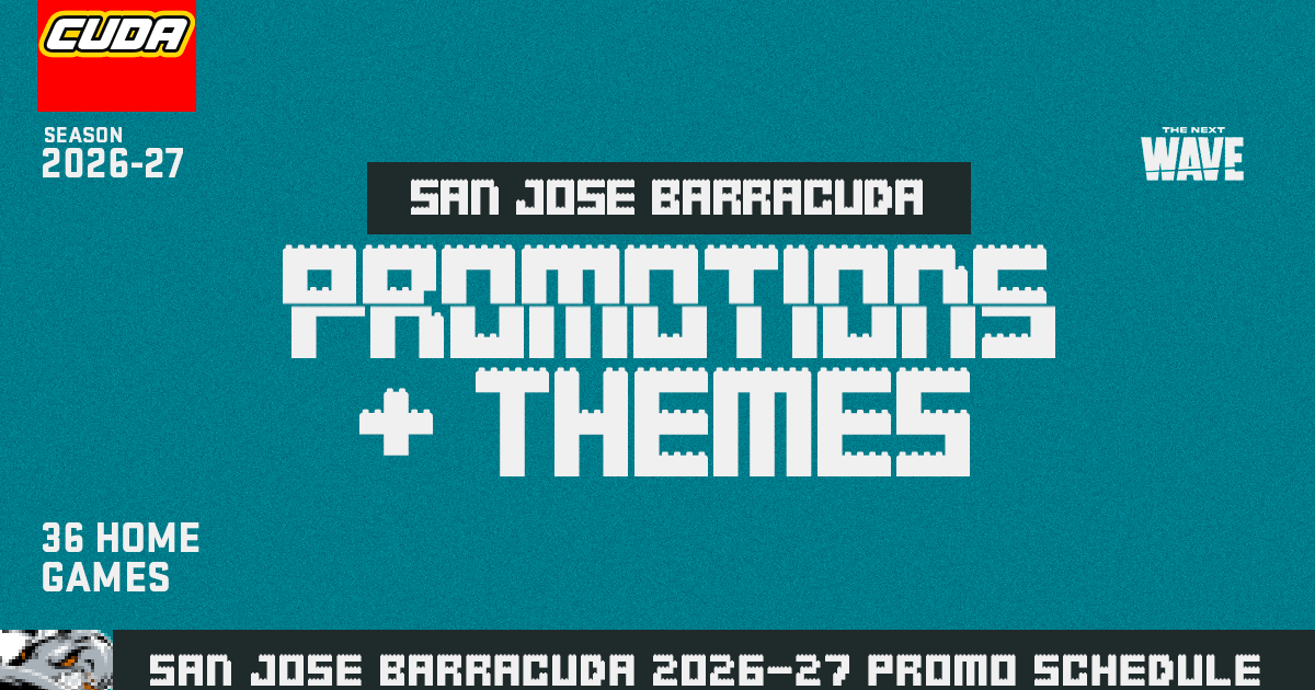 San Jose Barracuda | BARRACUDA ANNOUNCE 2026-27 PROMOTIONAL SCHEDULE