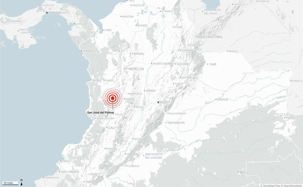Colombia Earthquake: Map Shows Where 7.4 Magnitude Quake Struck as 200 Dead, Thousands Missing