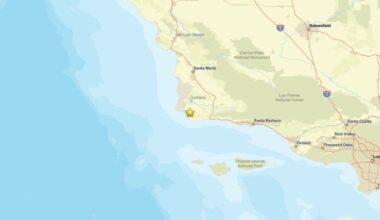 Earthquake of magnitude 2.9 detected near Lompoc, CA on Aug. 8
