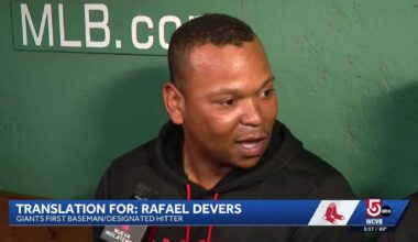 Rafael Devers returns to Fenway Park with San Francisco Giants