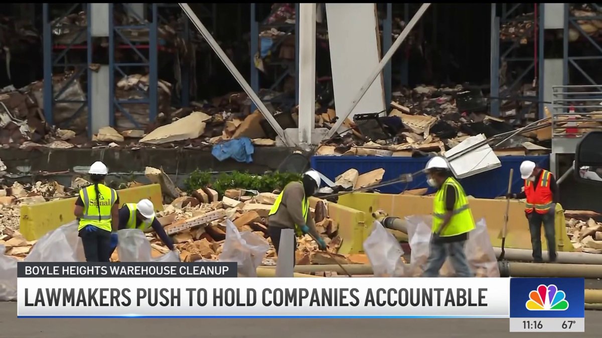 Lawmakers push to hold companies accountable after Boyle Heights fire – NBC Los Angeles