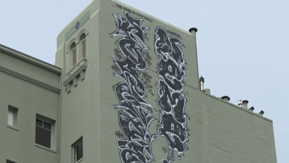 Neighbors surprised after seeing graffiti at the top of 12-story SF building – NBC Bay Area