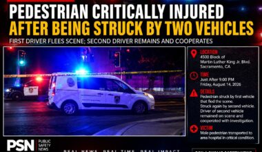 Pedestrian Critically Injured After Being Struck by Two Vehicles in Sacramento cover