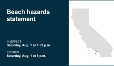Beach hazards statement affecting Los Angeles County until Saturday evening