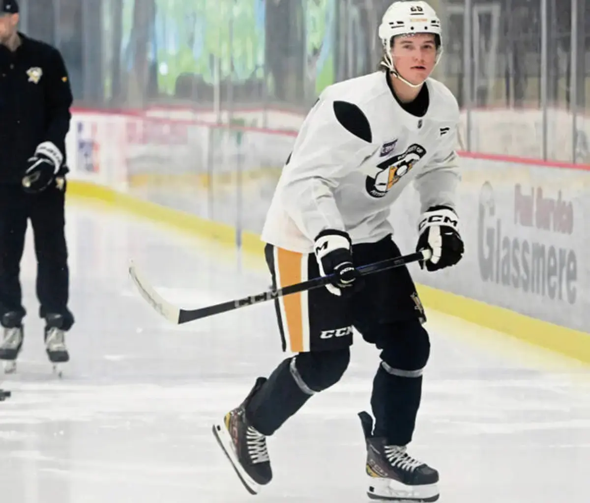 Penguins trade prospect Cruz Lucius’ expiring rights to Anaheim
