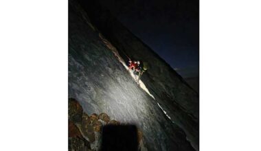Volunteers rescue climber stranded on small ledge in California's Sierra Nevada