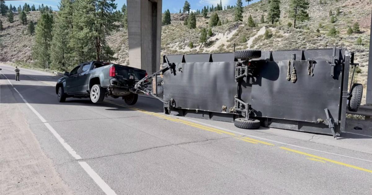 Driver arrested for DUI after trailer tips over | California News