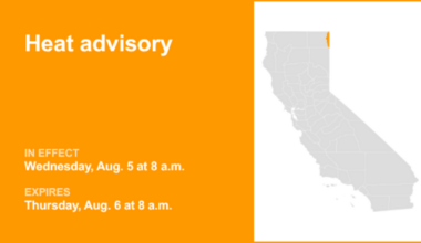 Heat advisory issued for Surprise Valley California for Wednesday and Thursday