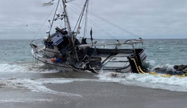 North Beach closes temporarily after fishing vessel runs aground – NBC Bay Area
