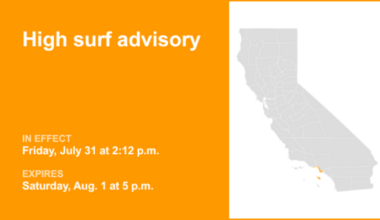 UPDATE: Los Angeles County placed under a high surf advisory until early Saturday evening