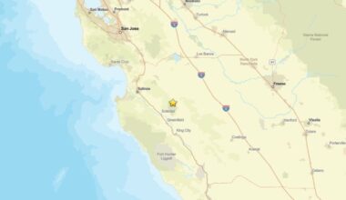 2.1 magnitude earthquake recorded near Pinnacles, CA on Aug. 9