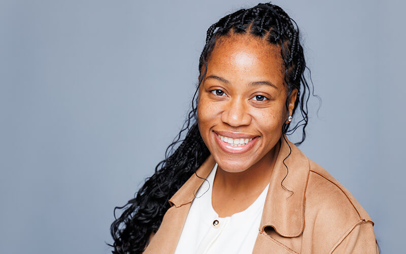 Portrait of CSUF alum Alexis Isebor