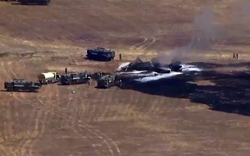 US Marines say F-35 crashed in California; pilot expected to live after ejecting
