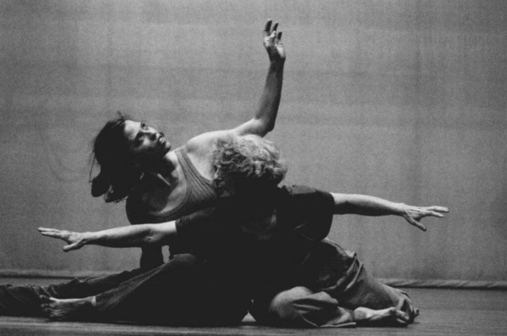 Carmela Hermann Dietrich and Simone in “Los Angeles.”  Photo by Carol Peterson (1998).
