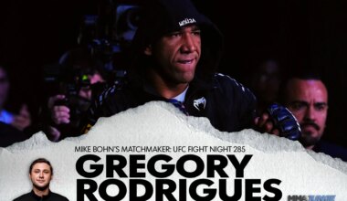 UFC Sacramento matchmaker: Who's next for Gregory Rodrigues after win?