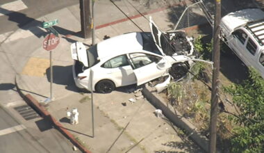 Watch: View above crash involving child driver, pedestrian in Oakland neighborhood – KION Central Coast