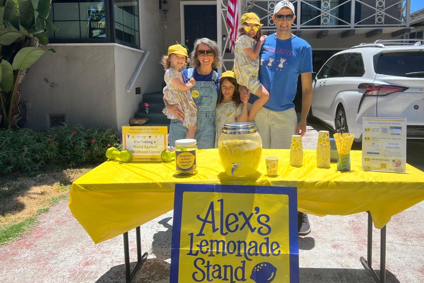 Alameda girl, 5, who beat cancer runs lemonade stand to raise funds