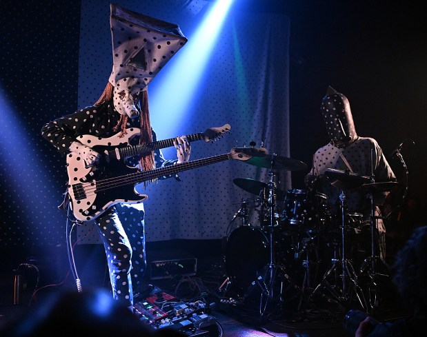 Canadian experimental rock duo Angine de Poitrine performs at The Independent in San Francisco on Wednesday, Aug. 19, 2026. (Chris Riley/Times-Herald)