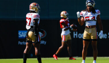 49ers' Fred Warner, Dre Greenlaw at center of training camp's first fight