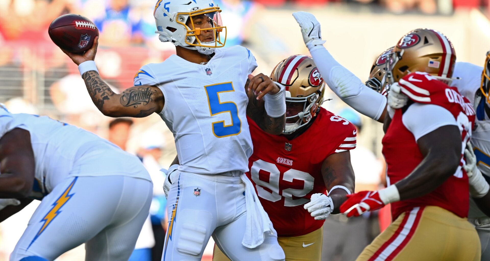49ers' world tour begins with joint practice at Chargers