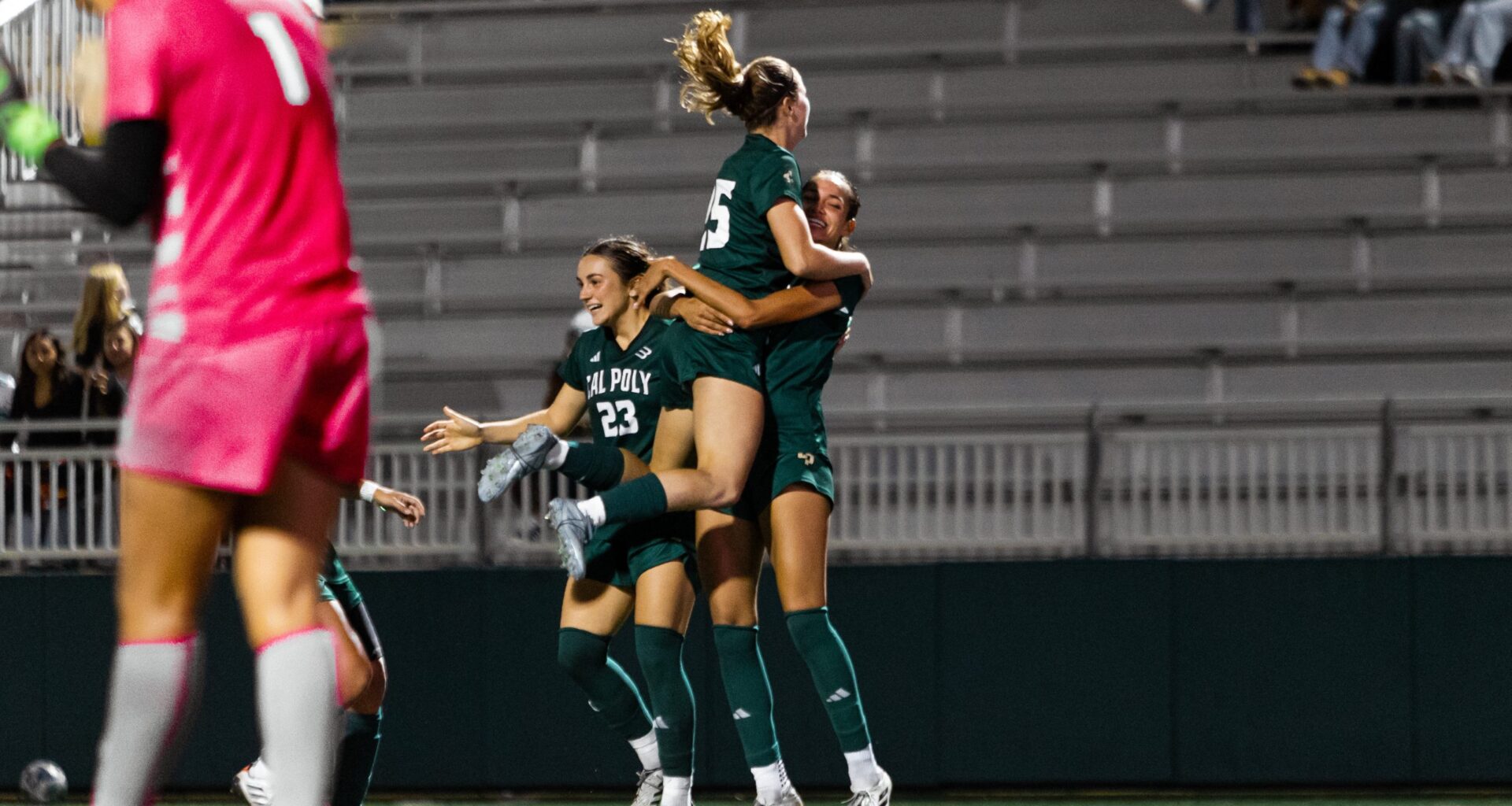 Miah Thomas Scores Twice as Cal Poly Beats San Jose State