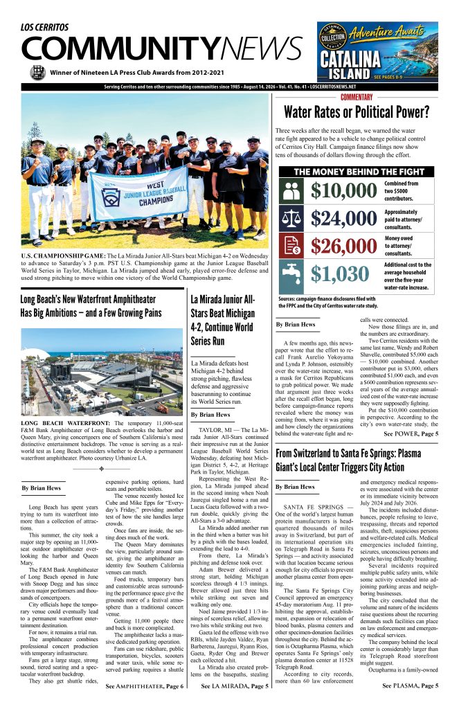 August 14, 2026 Los Cerritos Community News Digital Edition
