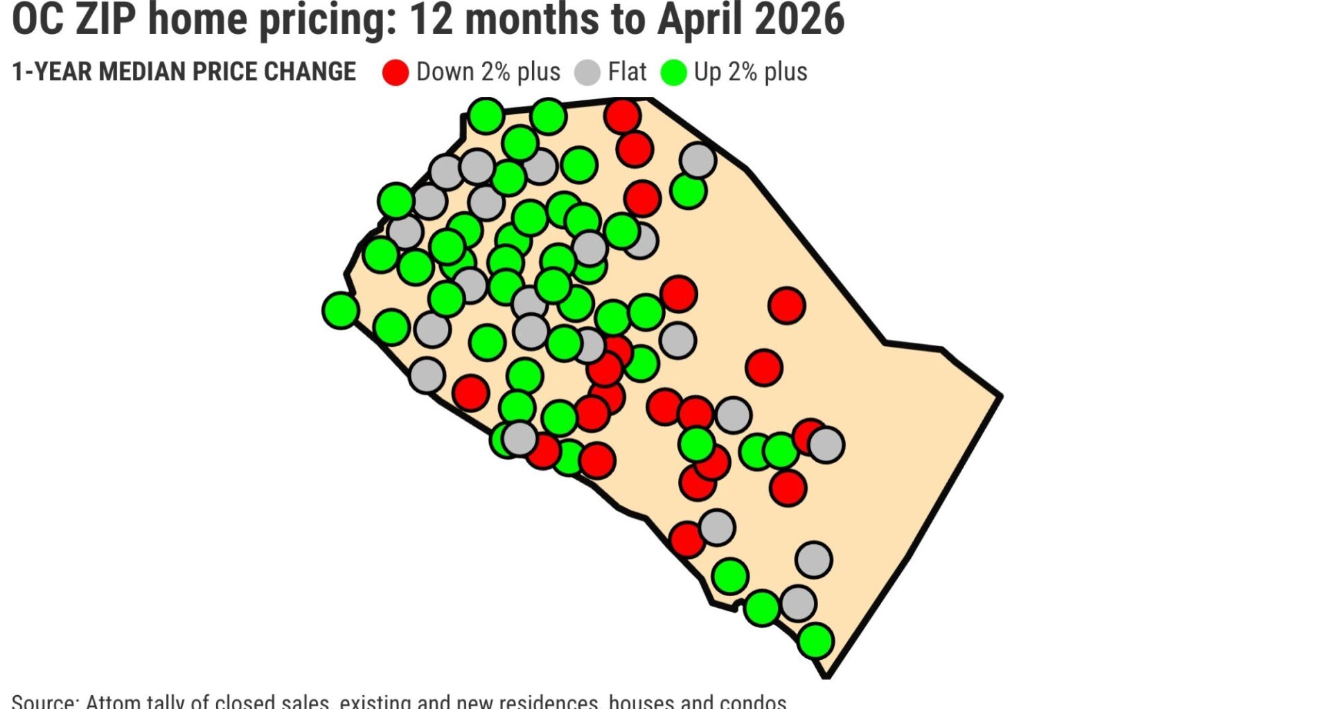 Home prices dip in 38% of OC. How did your ZIP do? – Orange County Register
