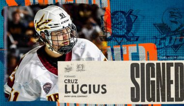 Anaheim Ducks Sign Cruz Lucius To Two-Year Entry-Level Contract