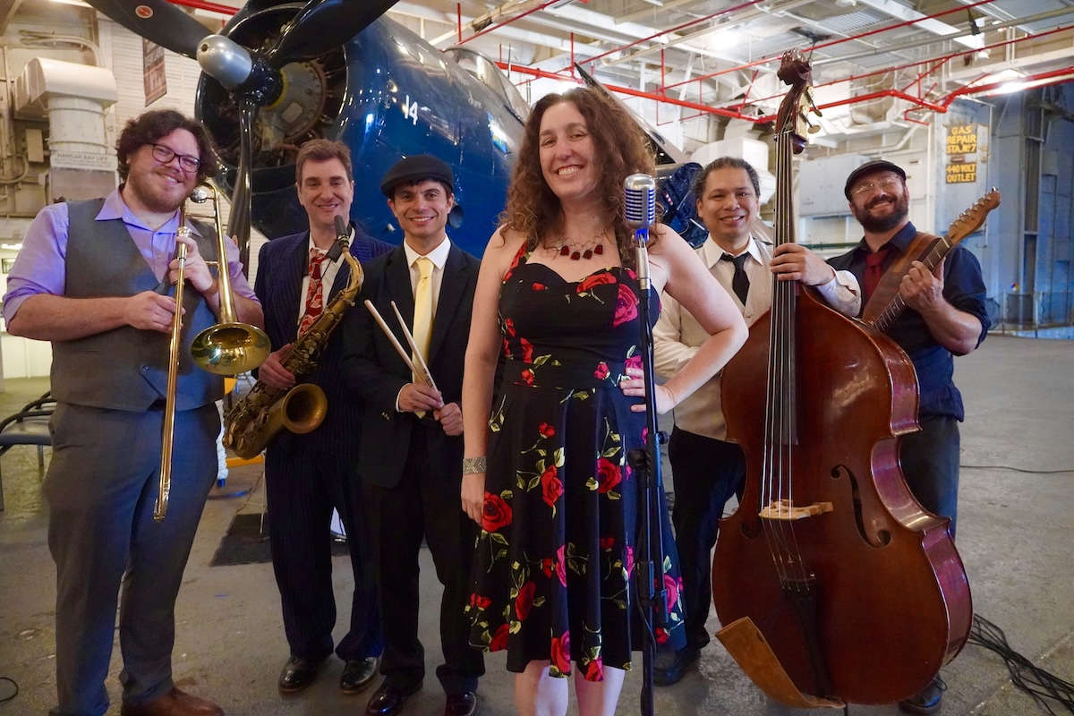 Death and Taxes Swing Band brings dancing to the USS Hornet