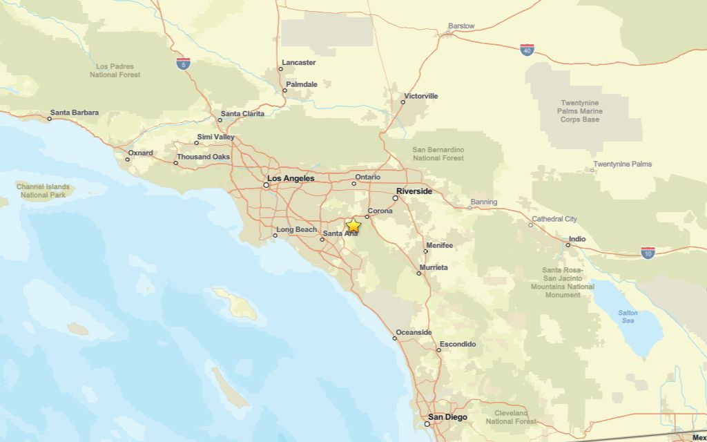 Earthquake of magnitude 3.1 reported near Corona in Orange County on Aug. 11 – Orange County Register