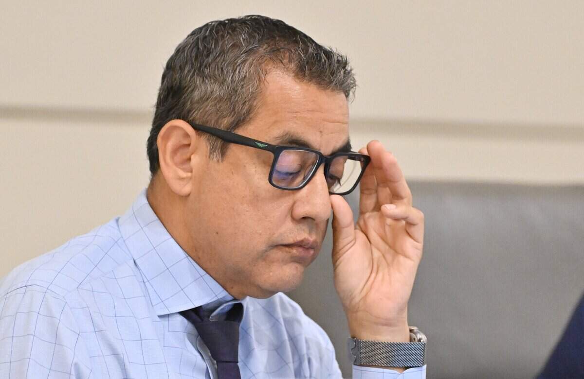 Fresno City Council member Miguel Arias is seen during a council meeting Thursday, July 30, 2026 in downtown Fresno.