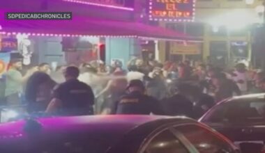Gaslamp Quarter fights lead to 5 arrests, police pepper spray – NBC 7 San Diego