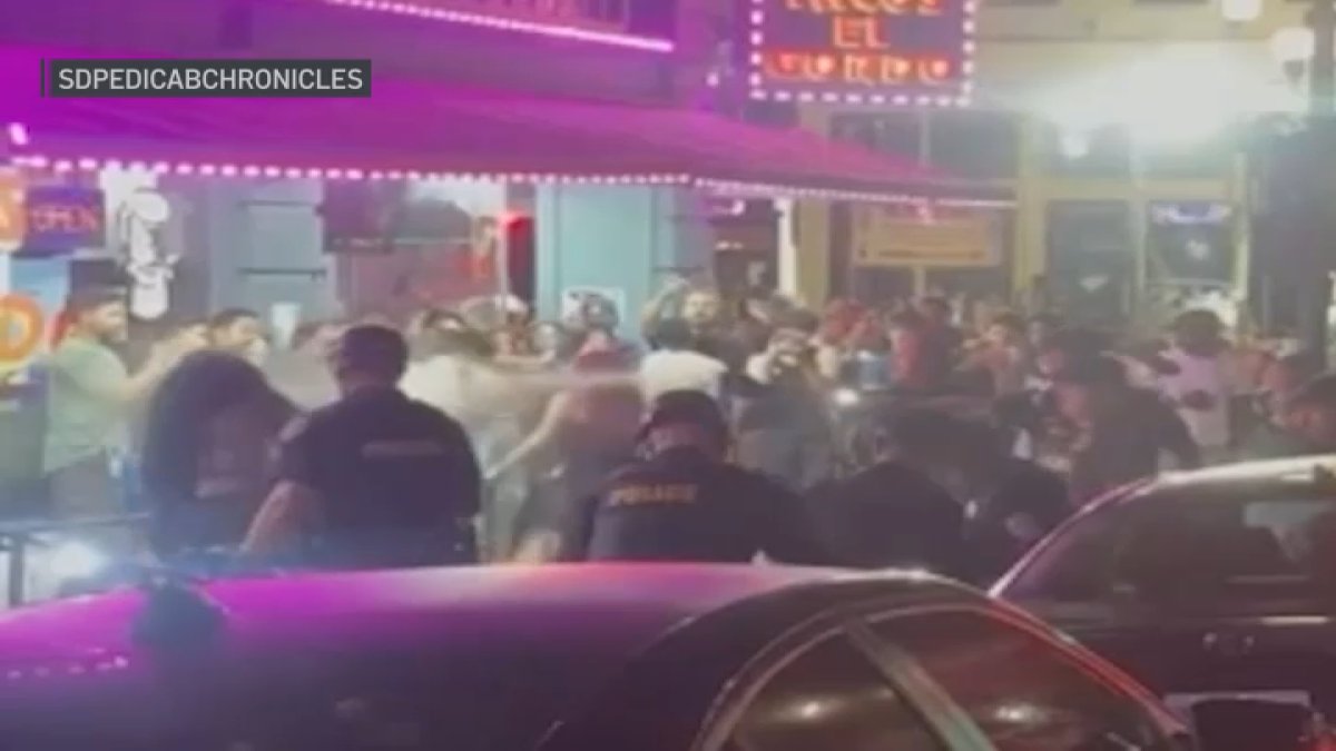 Gaslamp Quarter fights lead to 5 arrests, police pepper spray – NBC 7 San Diego