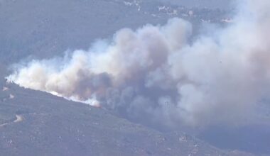 Evacuations ordered amid forest fire in Cleveland National Forest near Lake Henshaw