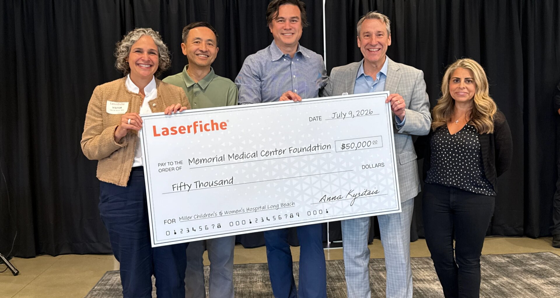 For a Good Cause: Laserfiche celebrates 50 years with donation to help Long Beach’s children’s hospital – Press Telegram
