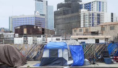 Homeless encampment