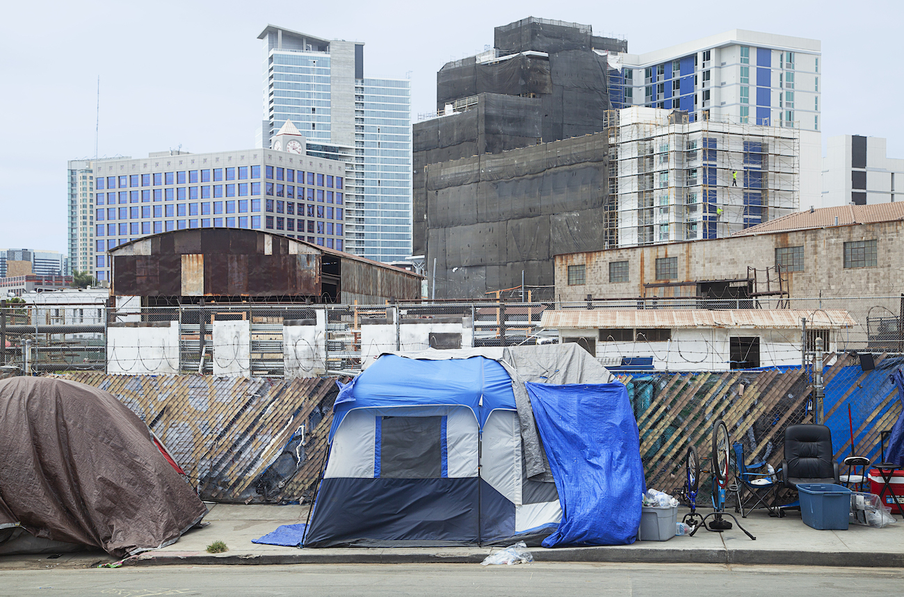 Homeless encampment