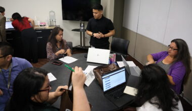Man leads small group