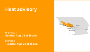 Heat advisory for 5 Freeway north of LA from Sunday to Tuesday – Orange County Register