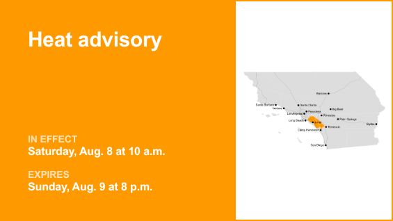Heat advisory for Santa Ana Mountains and Orange County for Saturday and Sunday – Orange County Register