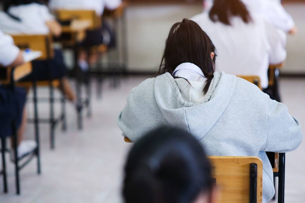 High school classroom
