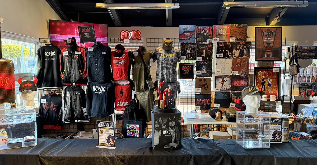 AC/DC PWR/UP pop-up in San Francisco