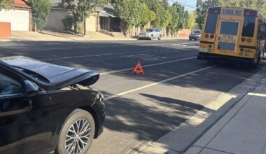 Bus, student involved in crashes on 1st day of school year