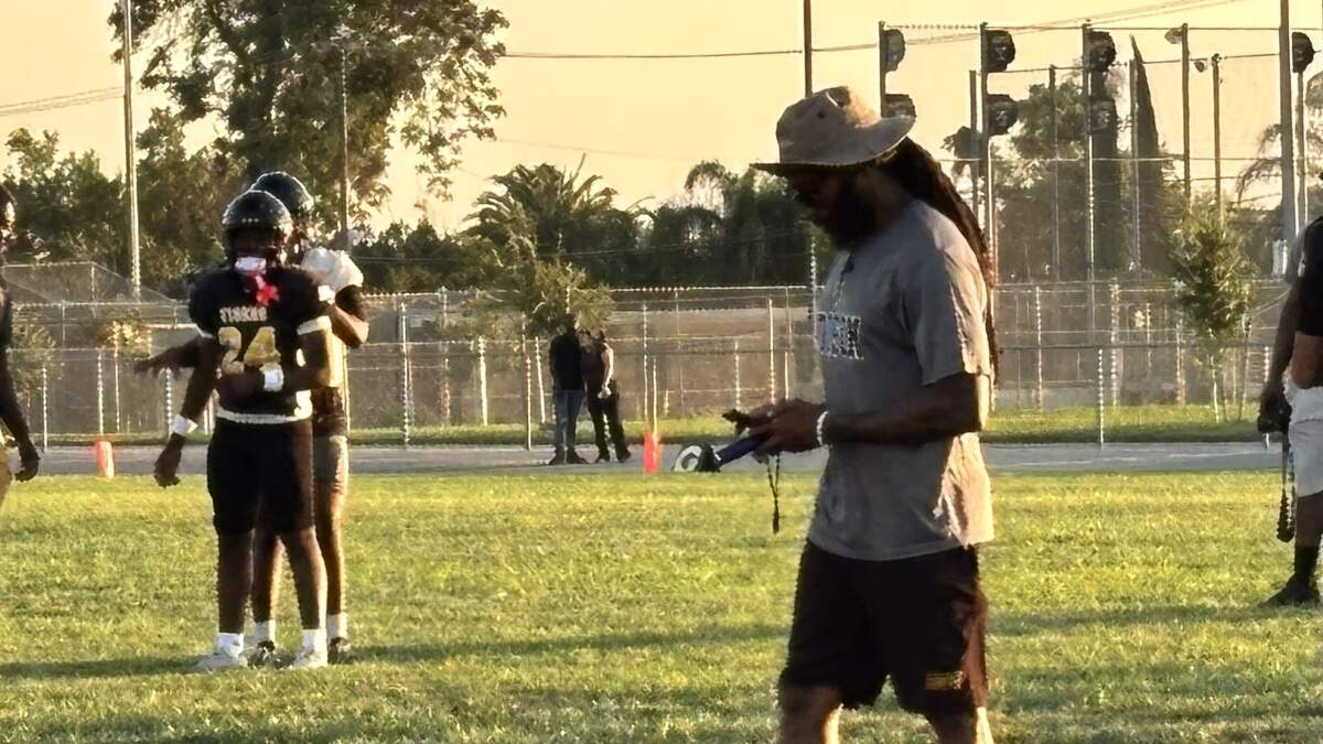 Edison High coach Johnny Sears at practice on Thursday, Aug. 6, 2026. Edison High coach Johnny Sears at practice on Thursday, Aug. 6, 2026.