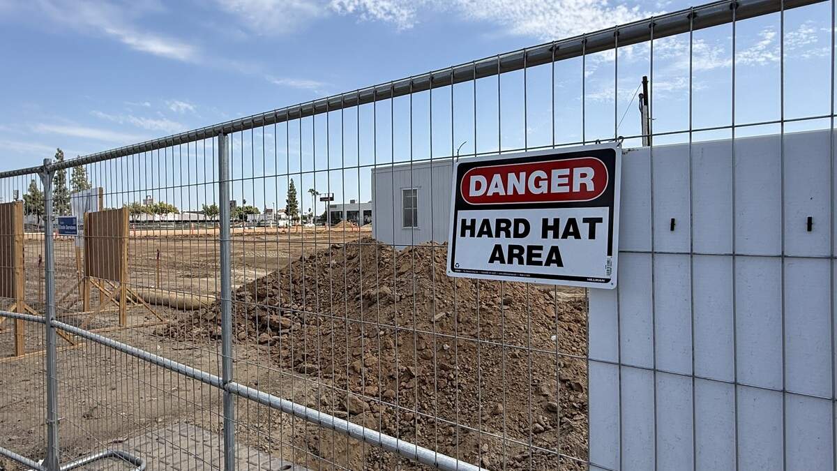 The site of the proposed senior center, which officially began construction a month ago. The site of the proposed senior center, which officially began construction a month ago.