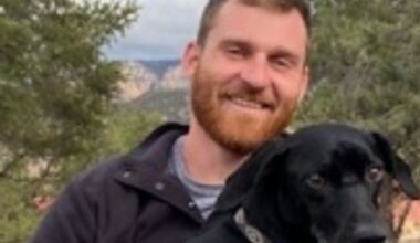 Keenan and his dog, Carbon. Photo courtesy of the McNamara family