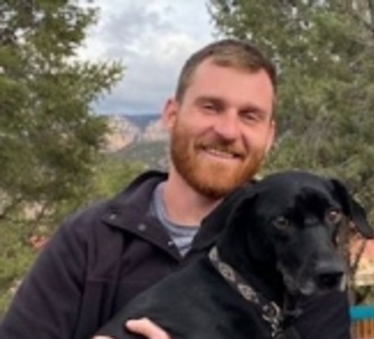 Keenan and his dog, Carbon. Photo courtesy of the McNamara family