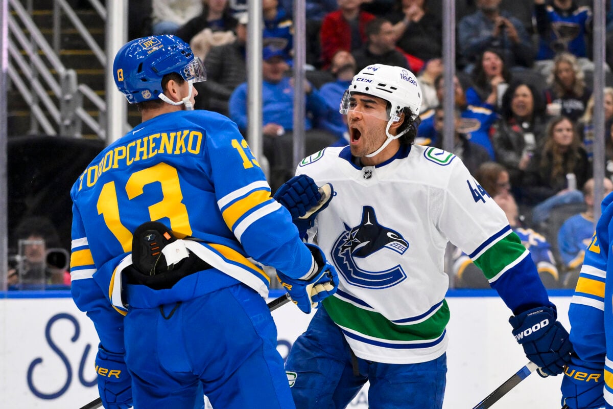 Kiefer Sherwood Vancouver Canucks