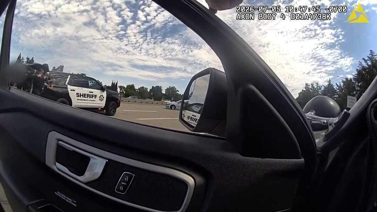 Sacramento County sheriff’s deputies took positions with their weapons drawn after William Kreuzer turned his car around on Interstate 80 near Citrus Heights on July 5, 2026, following a pursuit. The Sheriff’s Office said Kreuzer pointed a firearm at deputies before five deputies opened fire.