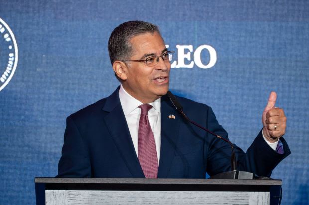 Xavier Becerra, California gubernatorial candidate, speaks at the NALEO (Latino Elected and Appointed Officials) conference in Los Angeles on Wednesday, July 15, 2026. (Photo by David Crane, Los Angeles Daily News/SCNG)